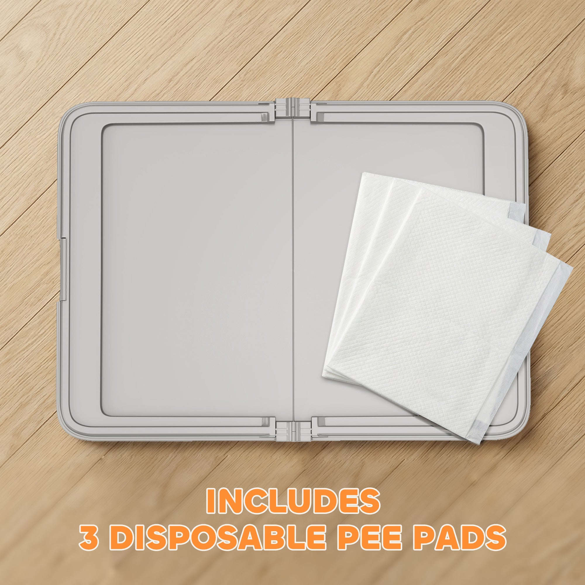 Indoor Puppy Potty Tray with Disposable Pads