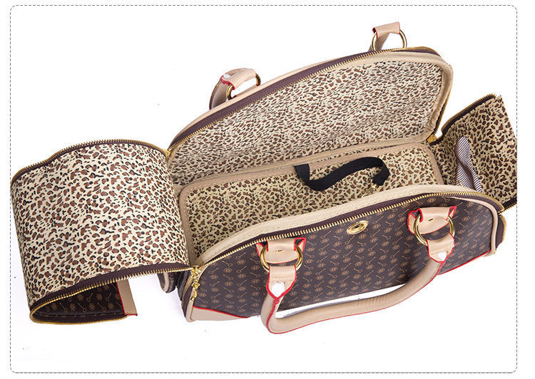 Luxury Pet Travel Carrier Bag for Cats & Small