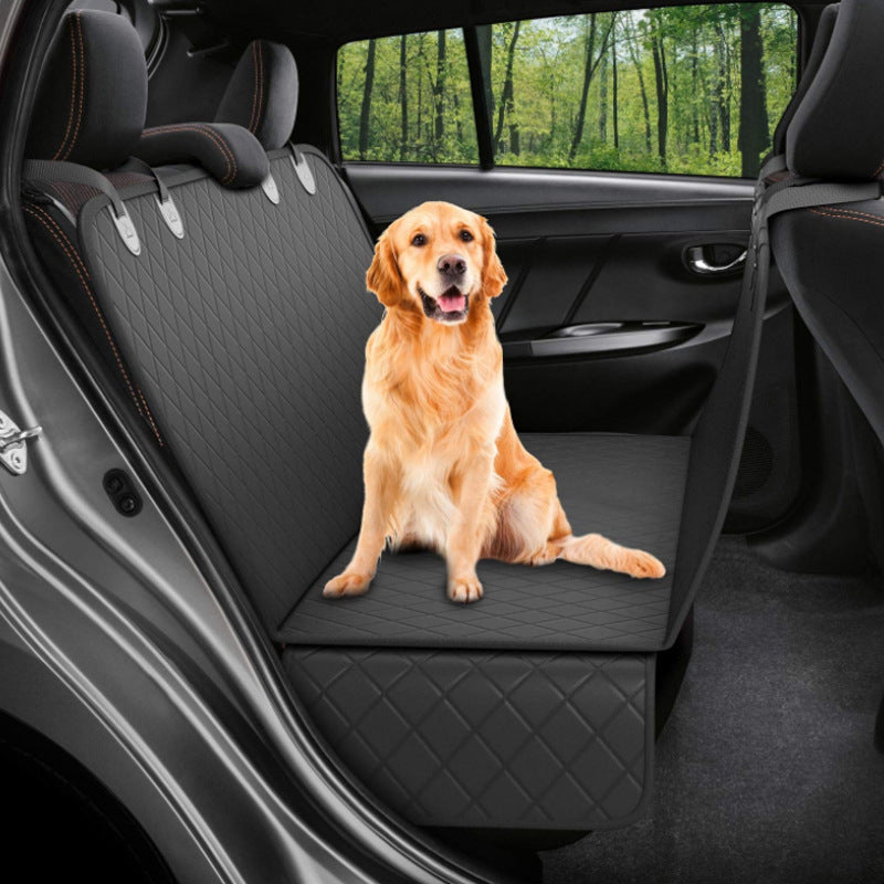 Dog Car Seat Cover with Mesh Window – Waterproof Pet Hammock Protector