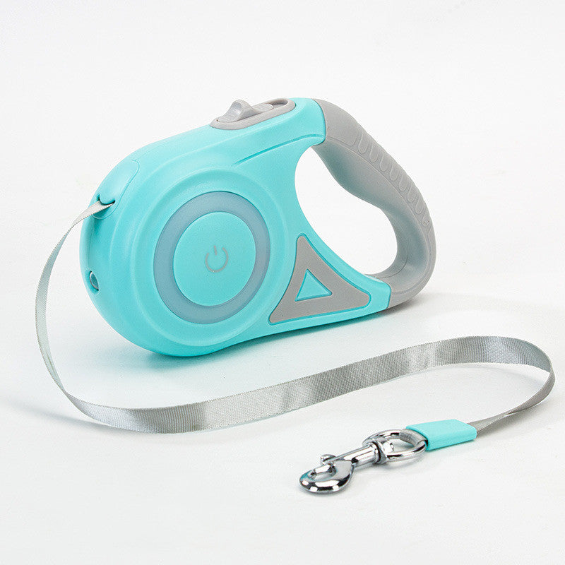 LED Retractable Dog leash with spotlight