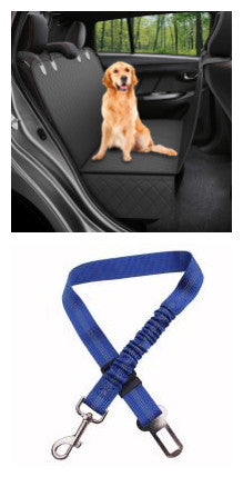 Dog Car Seat Cover with Mesh Window – Waterproof Pet Hammock Protector