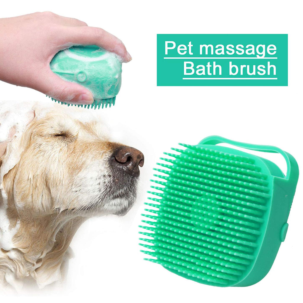 2-in-1 Pet Bath Massage Brush for Dogs & Cats