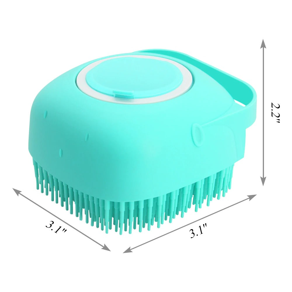 2-in-1 Pet Bath Massage Brush for Dogs & Cats