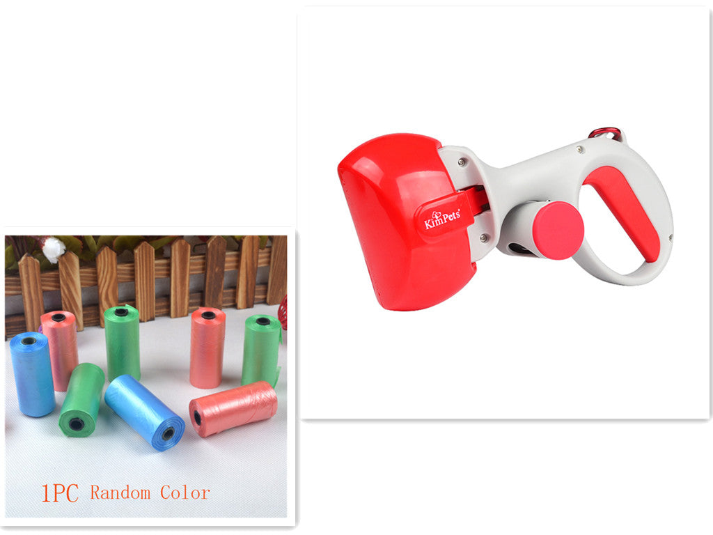 Portable Pet Waste Scooper with Bag Dispenser