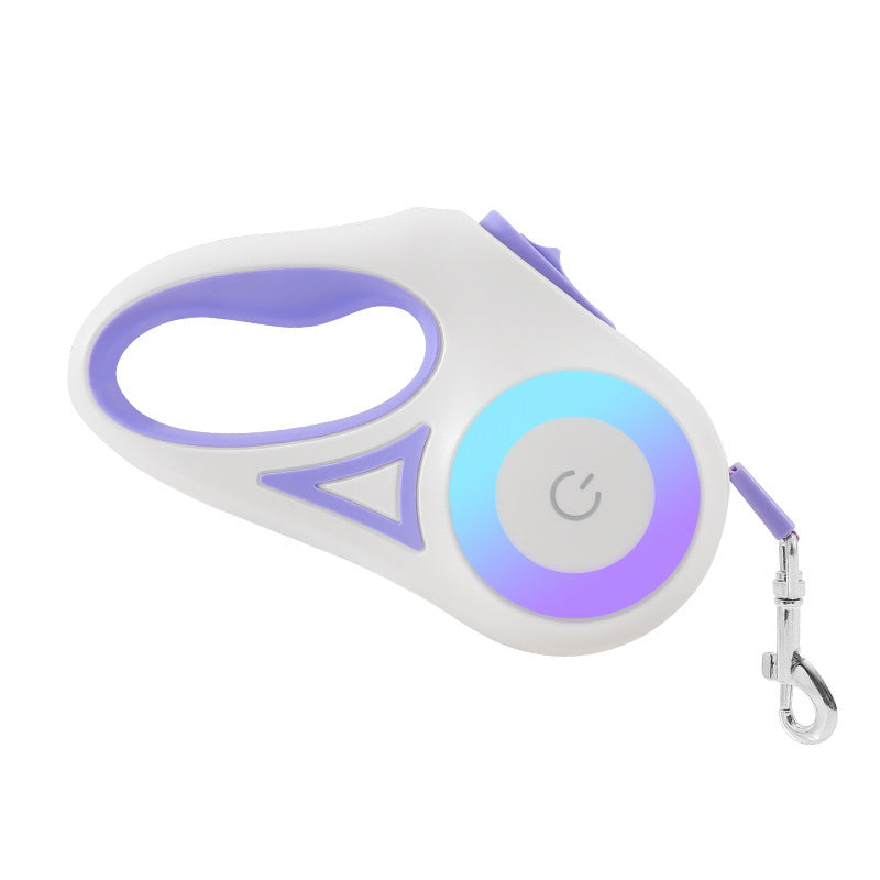 LED Retractable Dog leash with spotlight