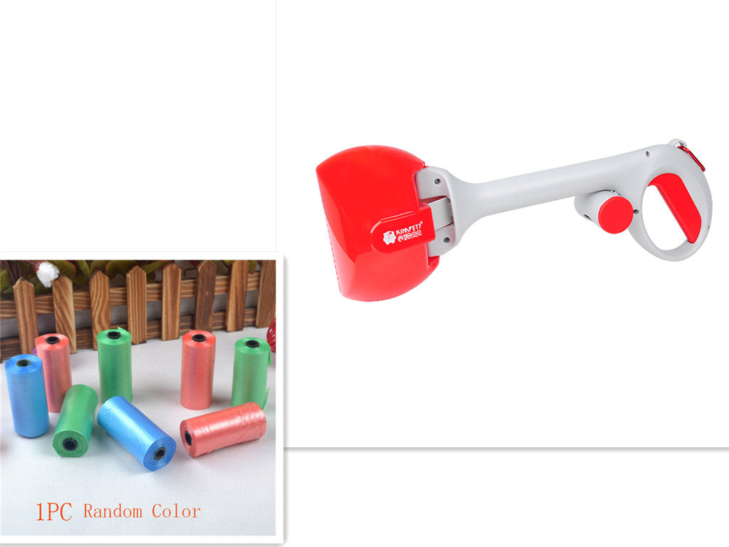 Portable Pet Waste Scooper with Bag Dispenser