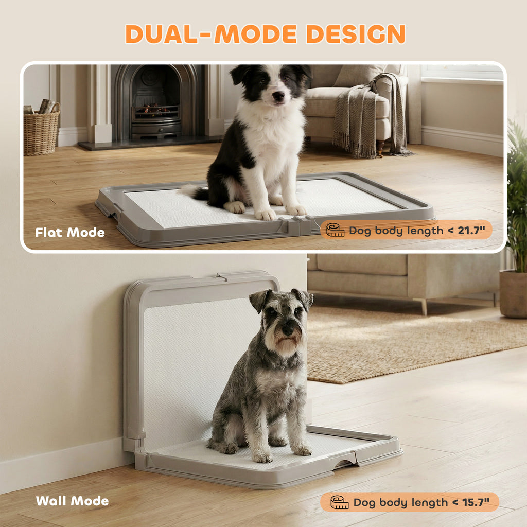 Indoor Puppy Potty Tray with Disposable Pads