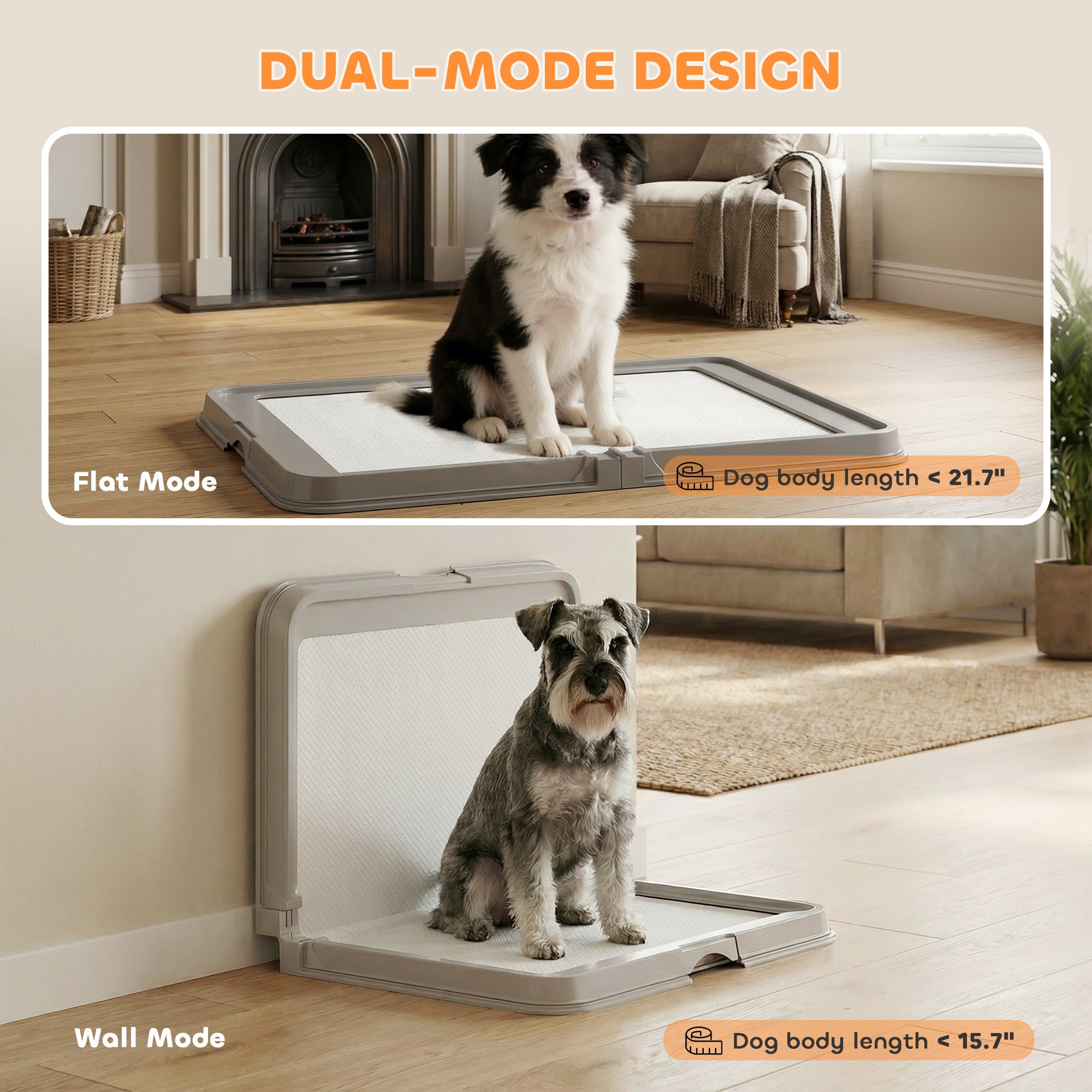 Indoor Puppy Potty Tray with Disposable Pads