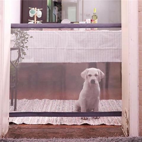 Portable Pet Fen Portable Pet Safety Gate Barrier – No Drill Pet Fence