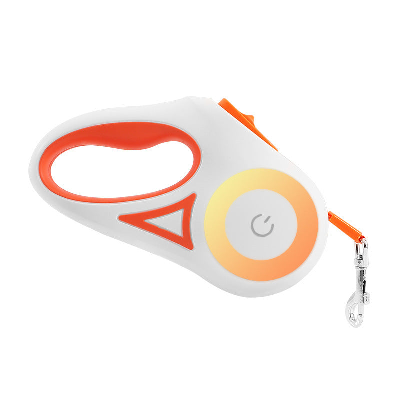 LED Retractable Dog leash with spotlight