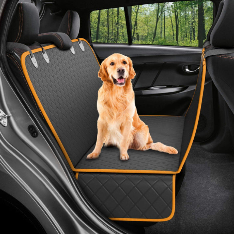 Dog Car Seat Cover with Mesh Window – Waterproof Pet Hammock Protector