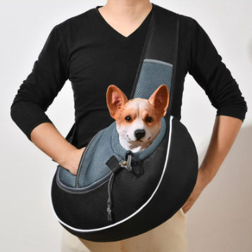 Portable Crossbody Pet Carrier Bag for Cats & Small Dogs