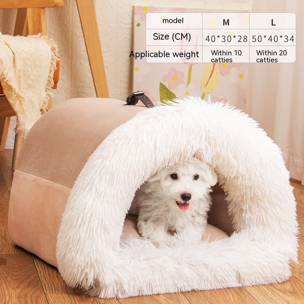 Portable Warm Pet Nest for Cats & Small Dogs