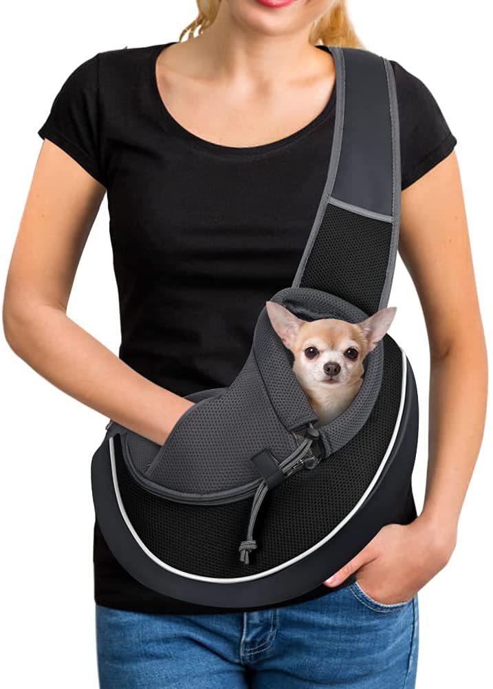 Portable Crossbody Pet Carrier Bag for Cats & Small Dogs