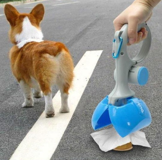 Portable Pet Waste Scooper with Bag Dispenser