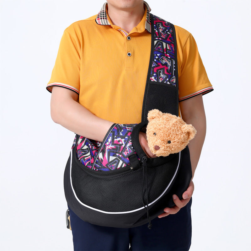 Portable Crossbody Pet Carrier Bag for Cats & Small Dogs