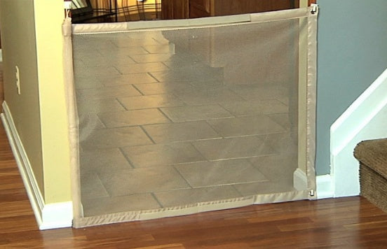 Portable Pet Fen Portable Pet Safety Gate Barrier – No Drill Pet Fence