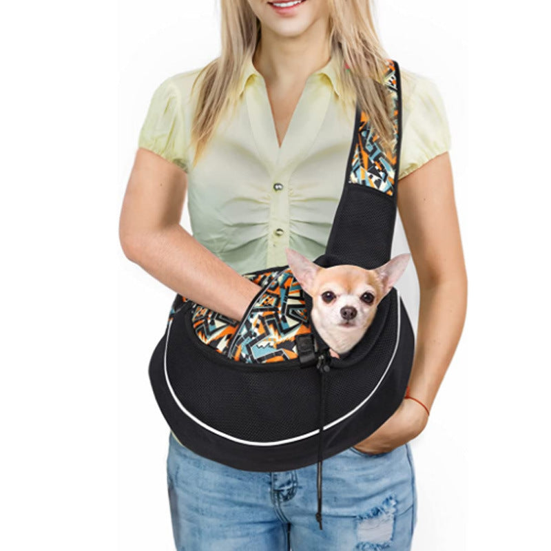 Portable Crossbody Pet Carrier Bag for Cats & Small Dogs