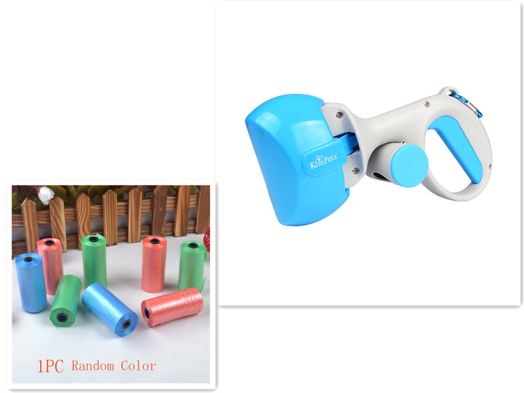 Portable Pet Waste Scooper with Bag Dispenser