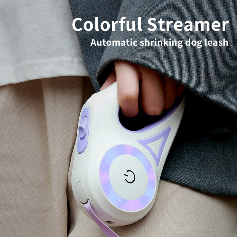 LED Retractable Dog leash with spotlight