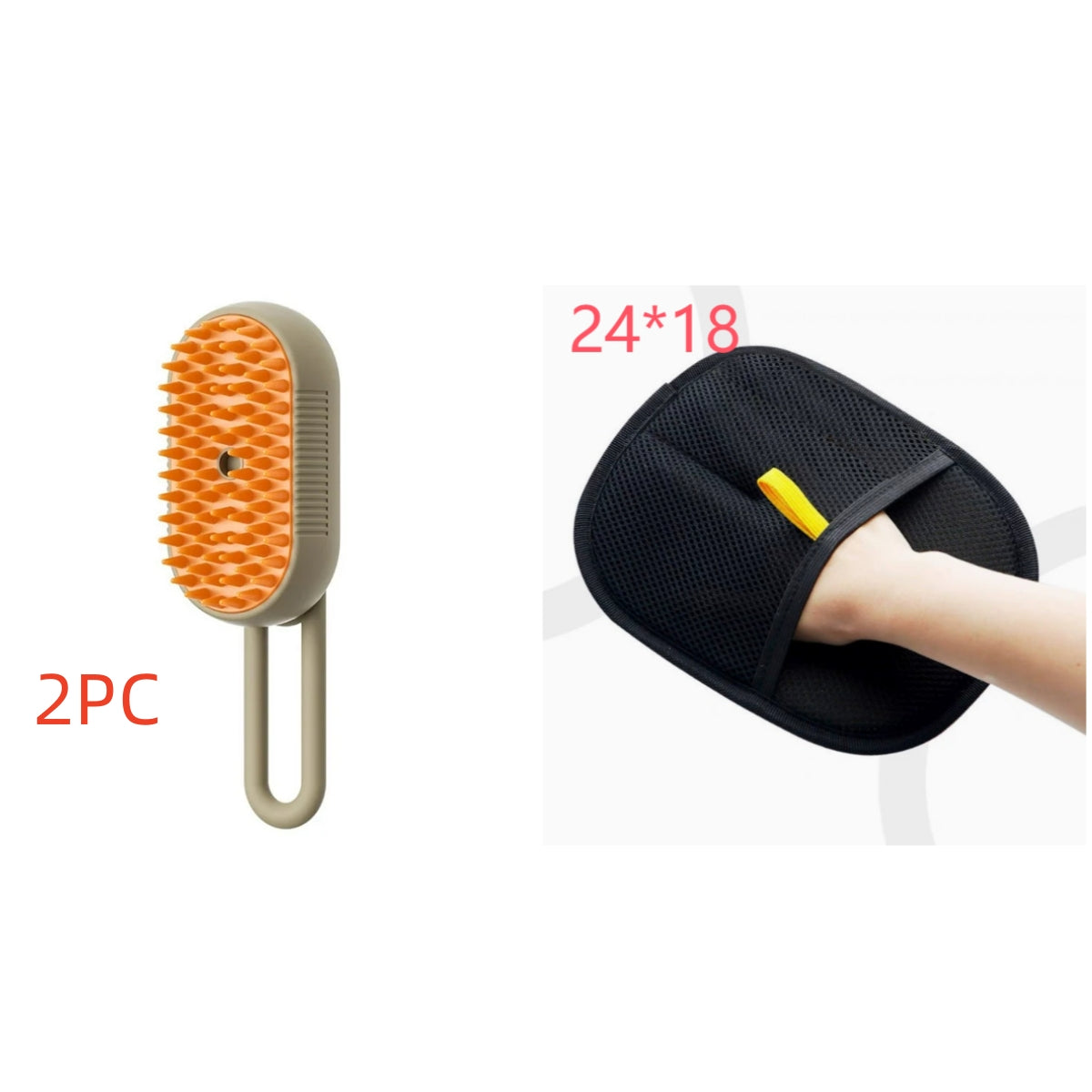 3 in 1 Electric Steam Pet Brush – Cat & Dog Grooming Spray Brush