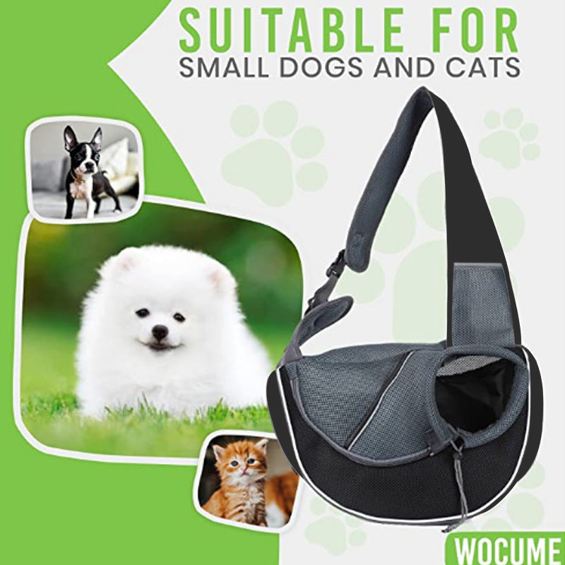 Portable Crossbody Pet Carrier Bag for Cats & Small Dogs