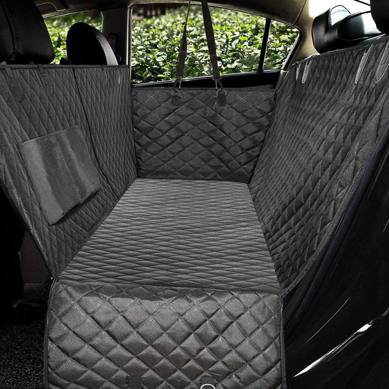 Dog Car Seat Cover with Mesh Window – Waterproof Pet Hammock Protector