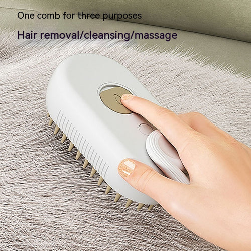 3 in 1 Electric Steam Pet Brush – Cat & Dog Grooming Spray Brush