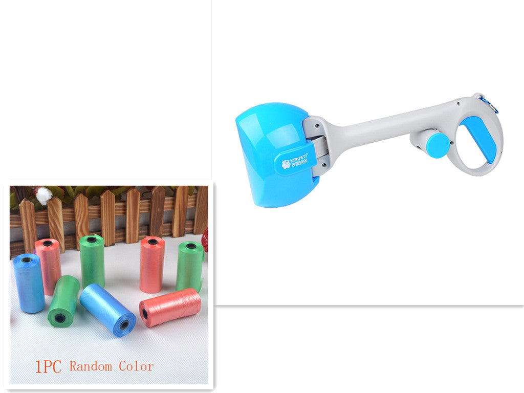 Portable Pet Waste Scooper with Bag Dispenser