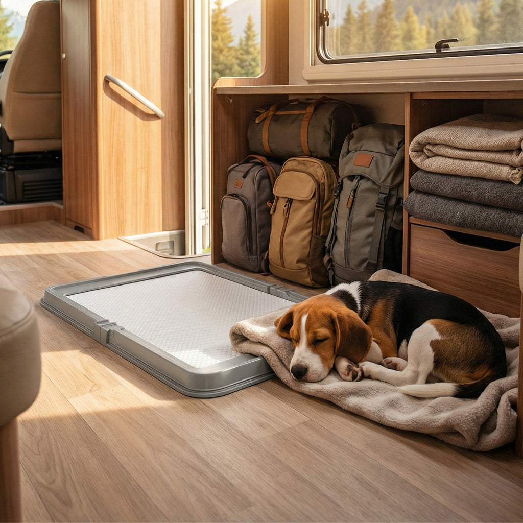 Indoor Puppy Potty Tray with Disposable Pads