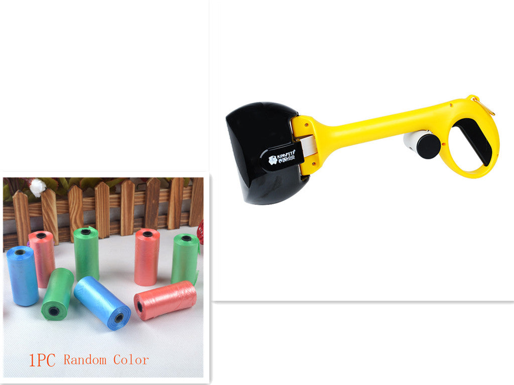 Portable Pet Waste Scooper with Bag Dispenser