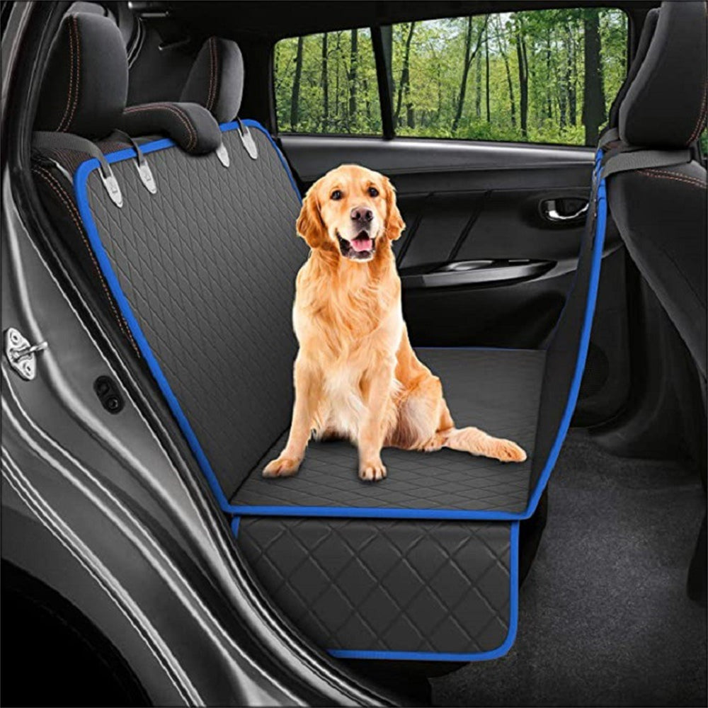 Dog Car Seat Cover with Mesh Window – Waterproof Pet Hammock Protector