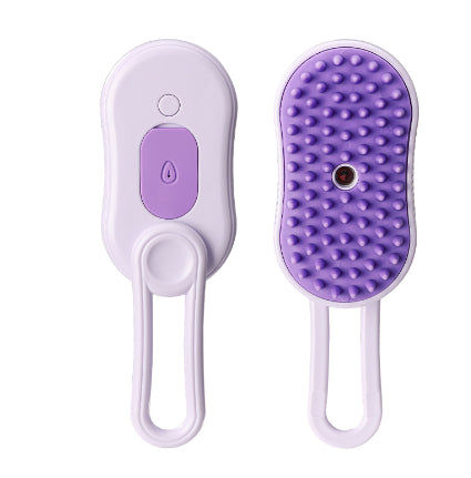 3 in 1 Electric Steam Pet Brush – Cat & Dog Grooming Spray Brush