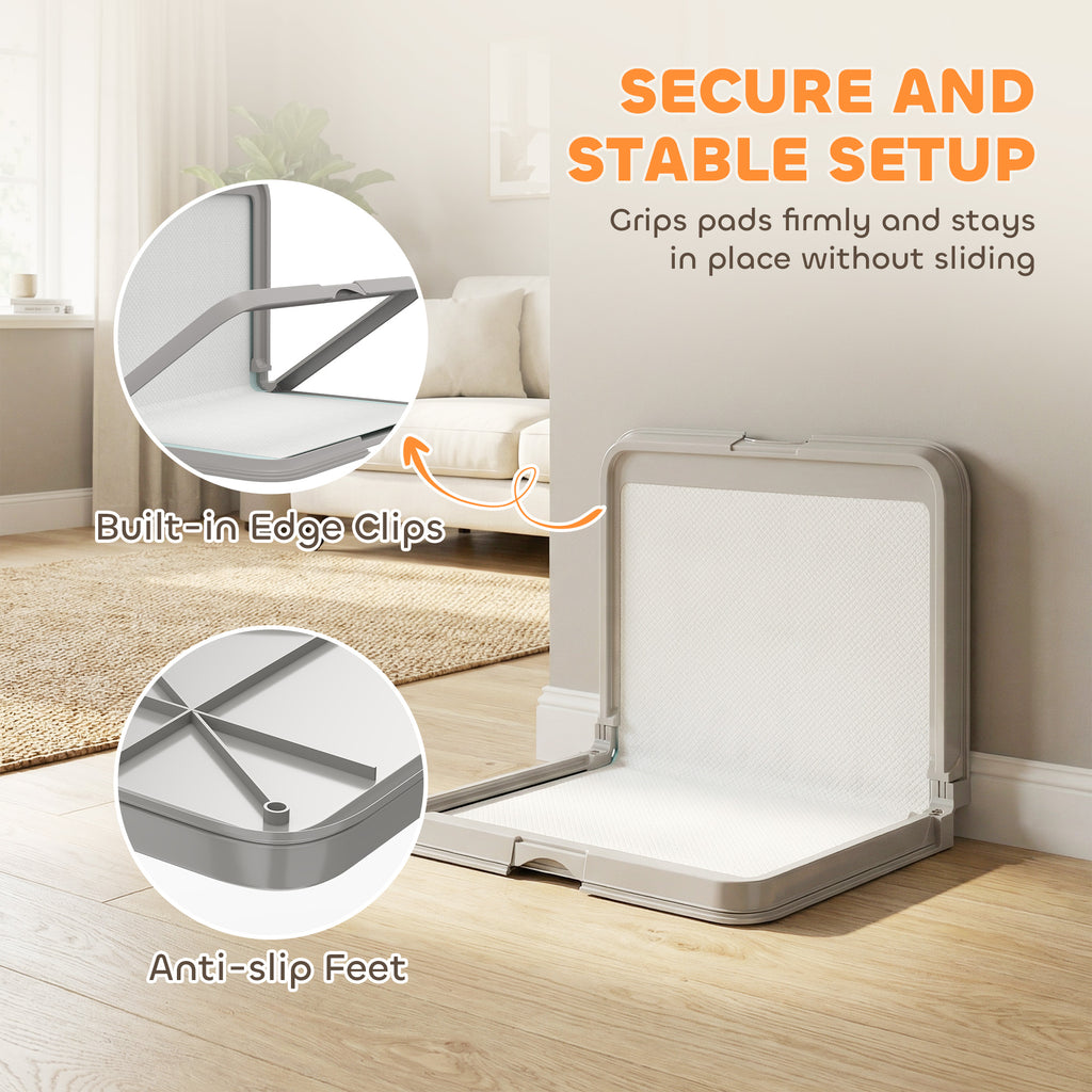Indoor Puppy Potty Tray with Disposable Pads